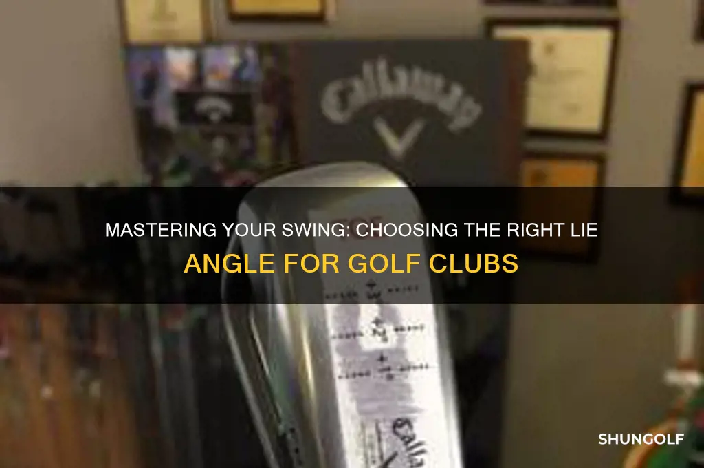 how to tell which lie angle for a golf club
