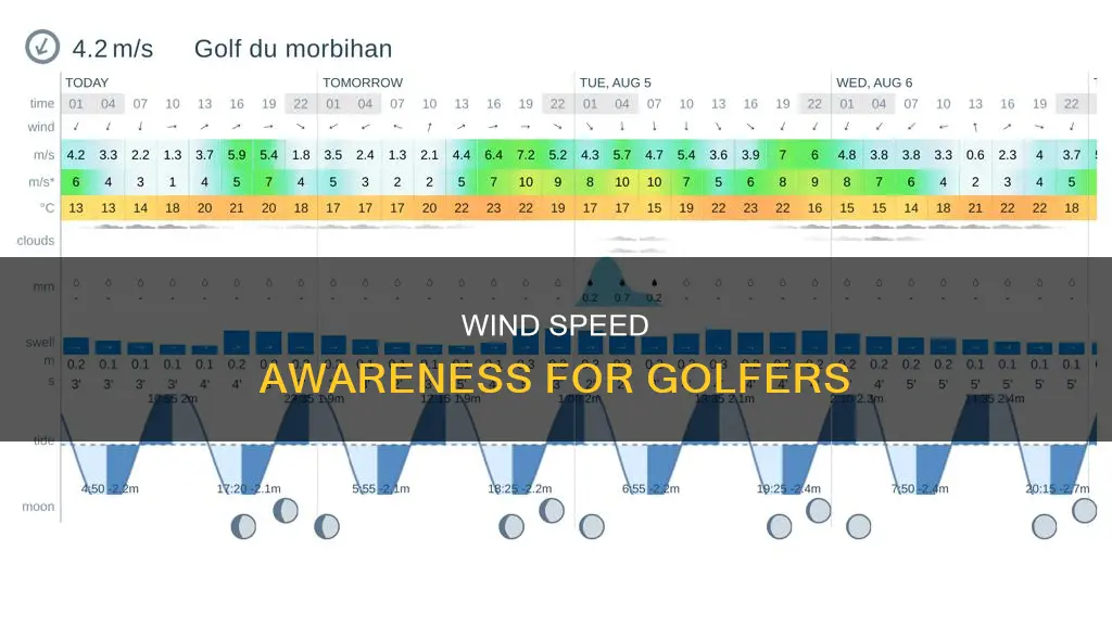 how to tell wind speed golf