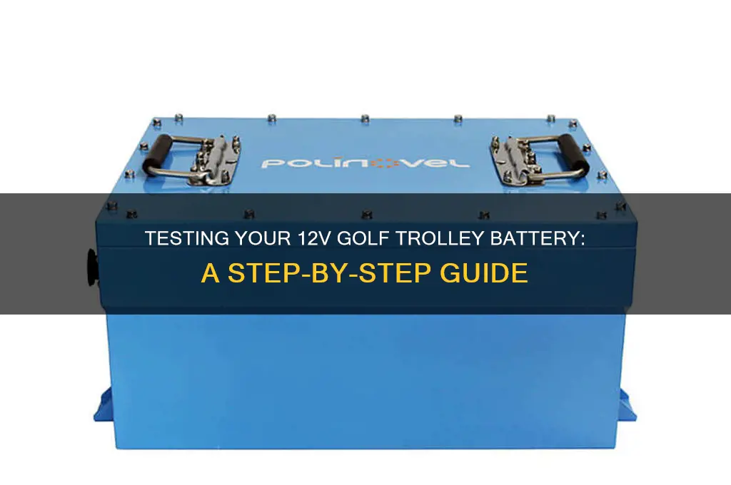 how to test a 12v golf trolley battery
