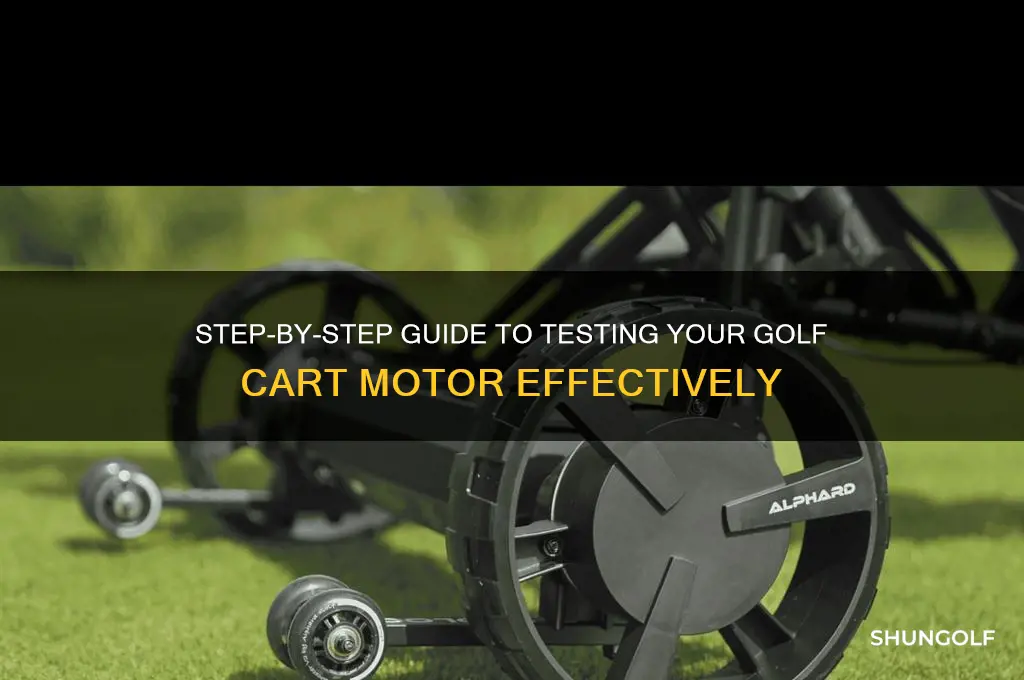 how to test a golf cart motor