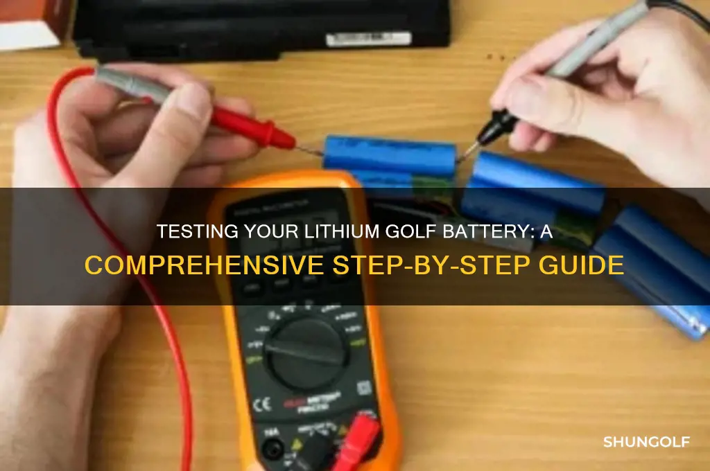 how to test a lithium golf battery