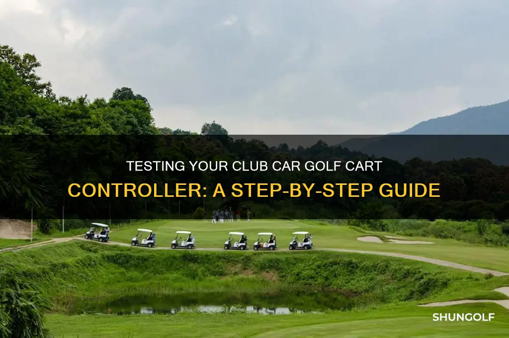 how to test club car golf cart controller