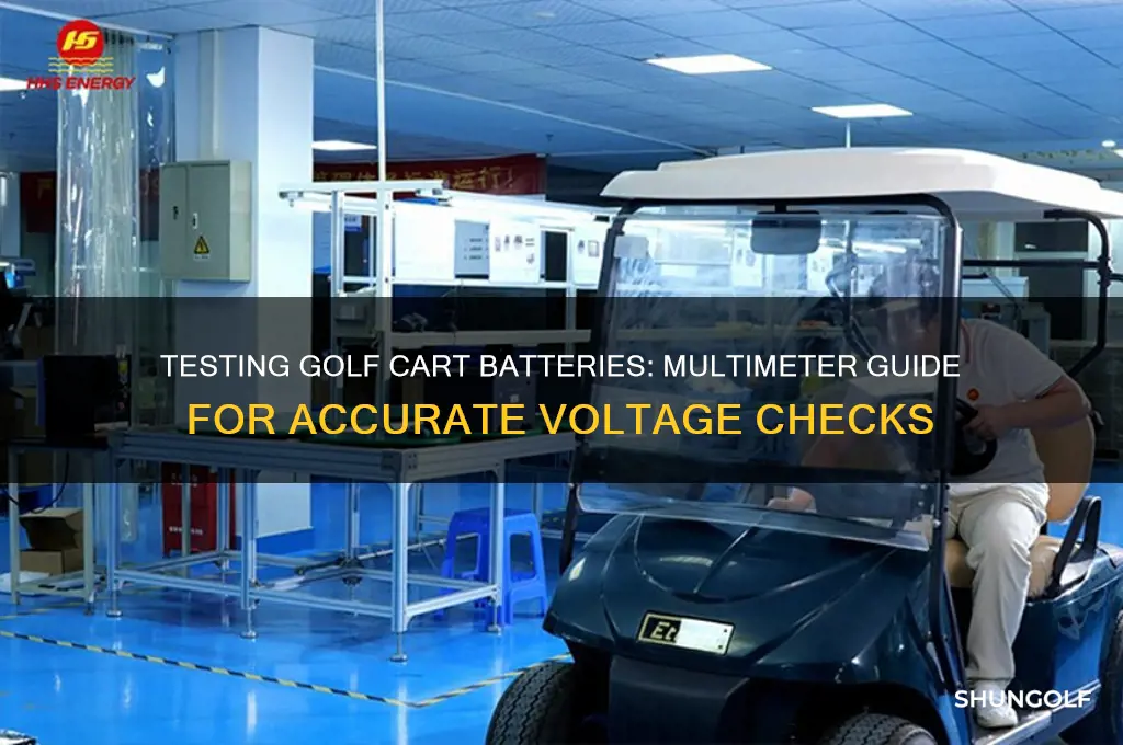 how to test golf cart batteries with multimeter