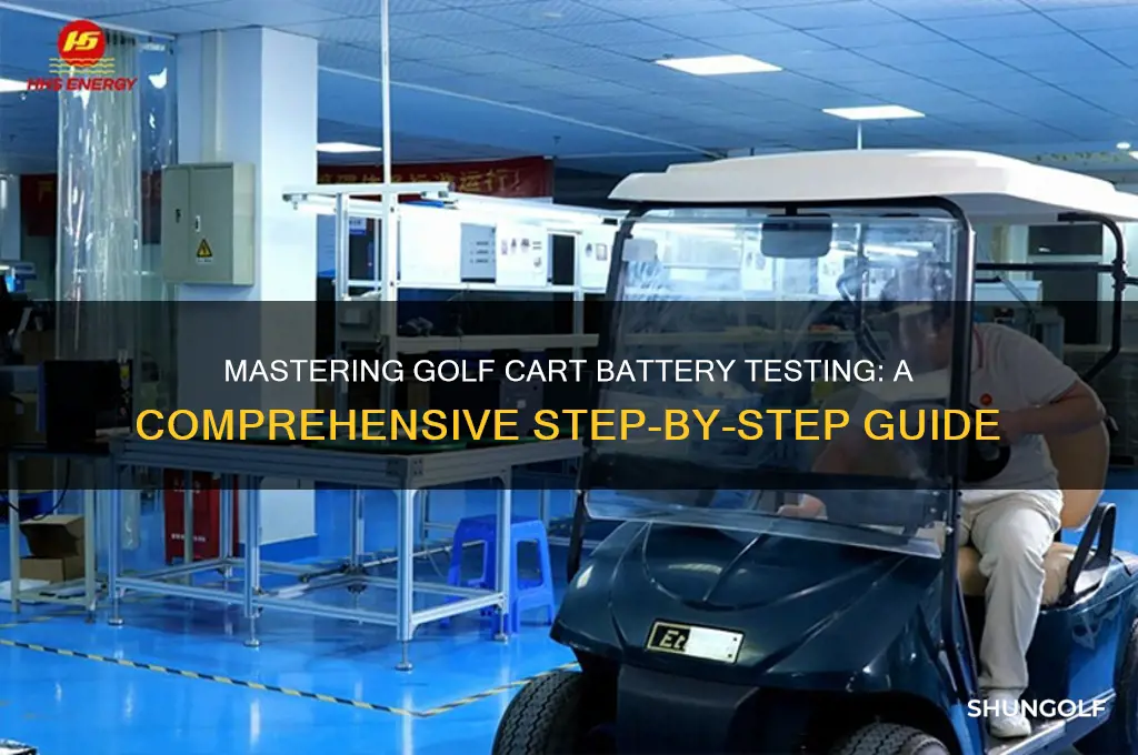 how to test golf cart battery