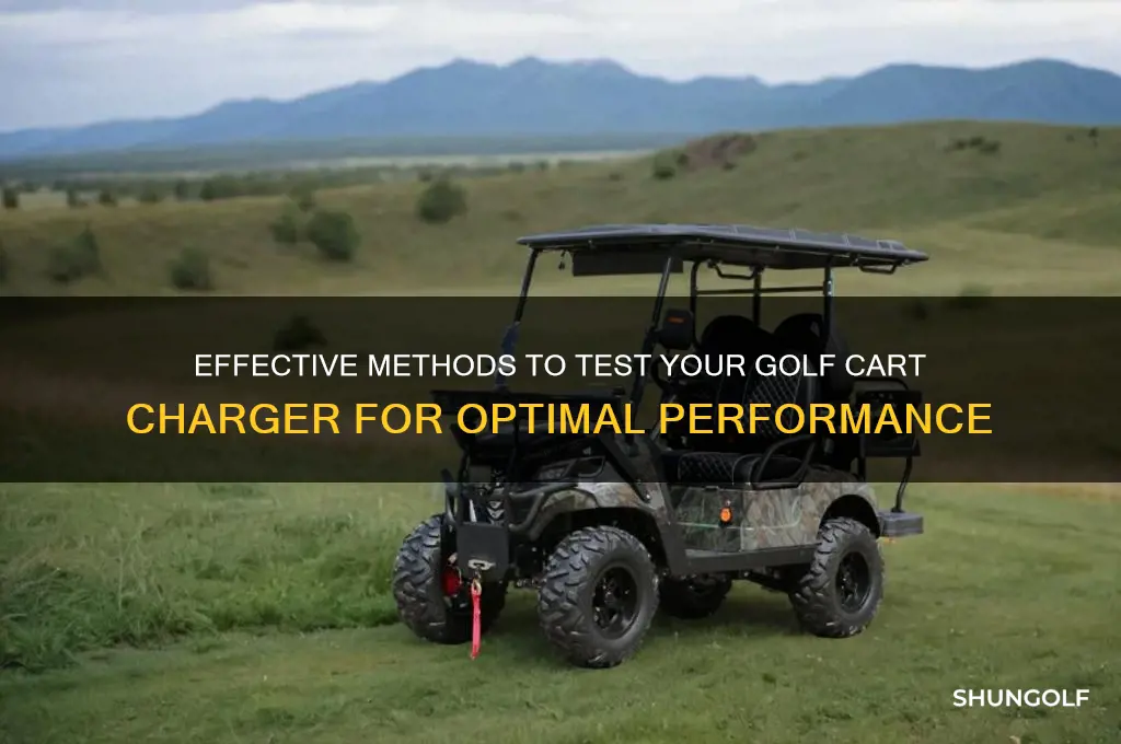 how to test golf cart charger