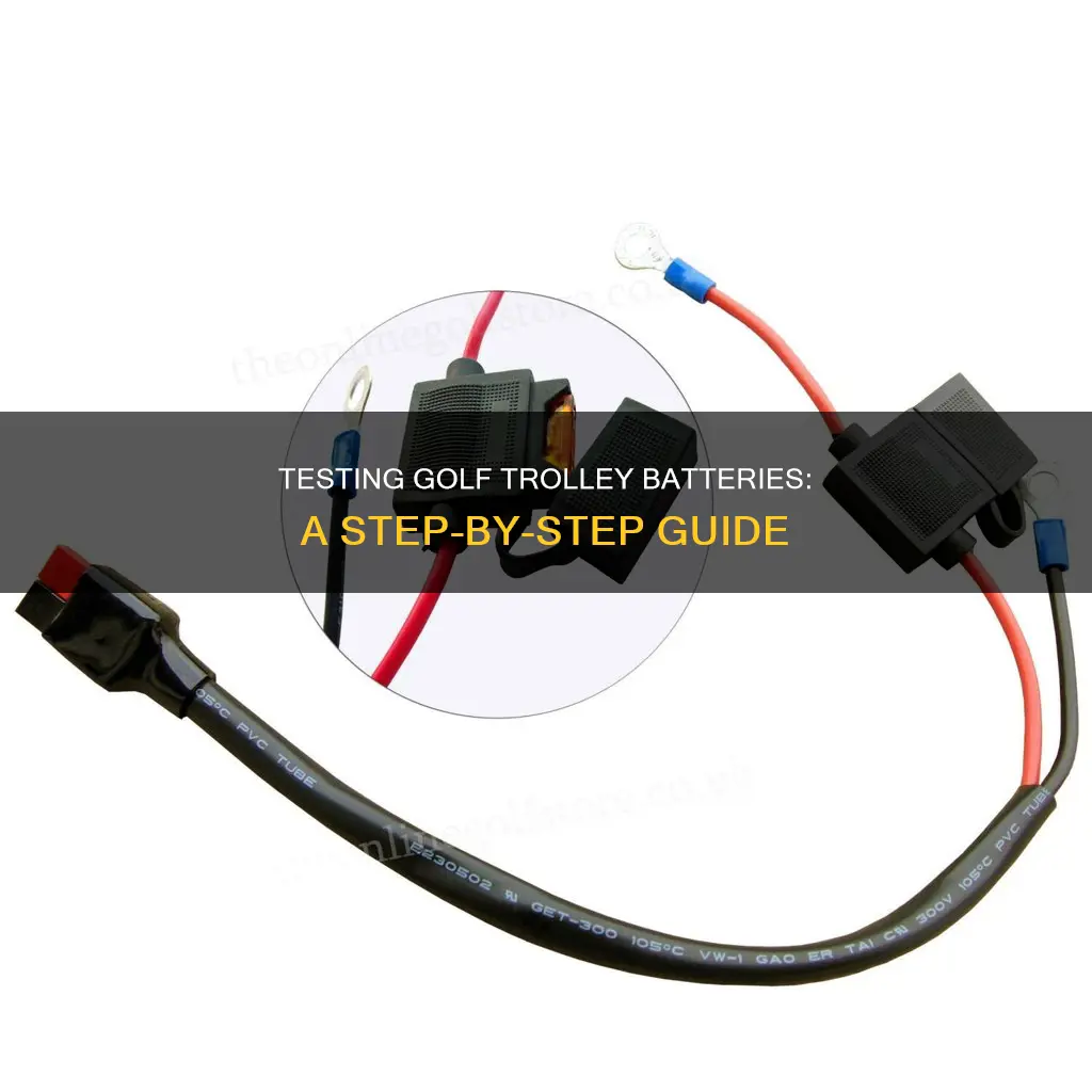 how to test golf trolley battery