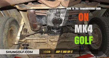 Unlocking Your MK4 Golf's Transmission Code: A Step-by-Step Guide