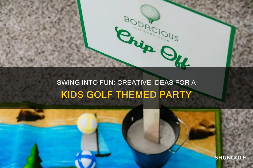 how to throw a kids golf themed party