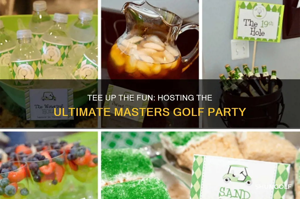 how to throw a masters golf party
