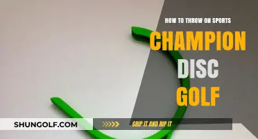 Mastering the Art of Throwing a Sports Champion Disc Golf