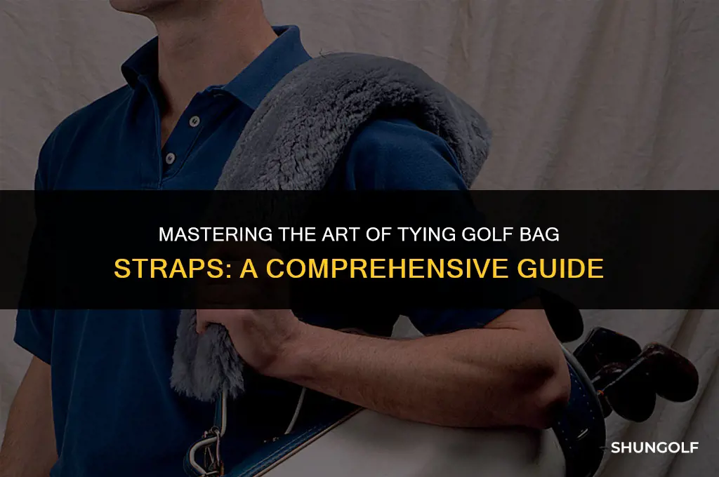 how to tie golf bag straps