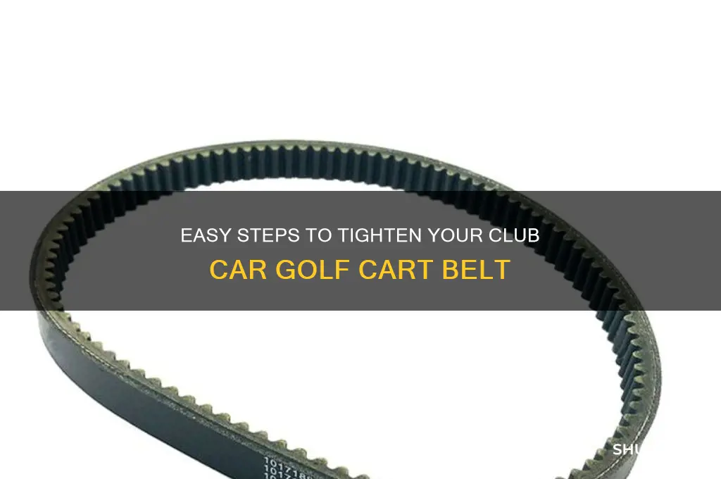 how to tighten belt on club car golf cart