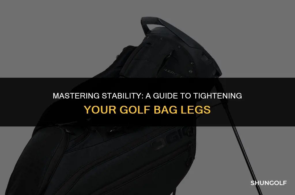 how to tighten golf bag legs