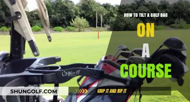 Mastering the Art of Tilting Your Golf Bag on the Course