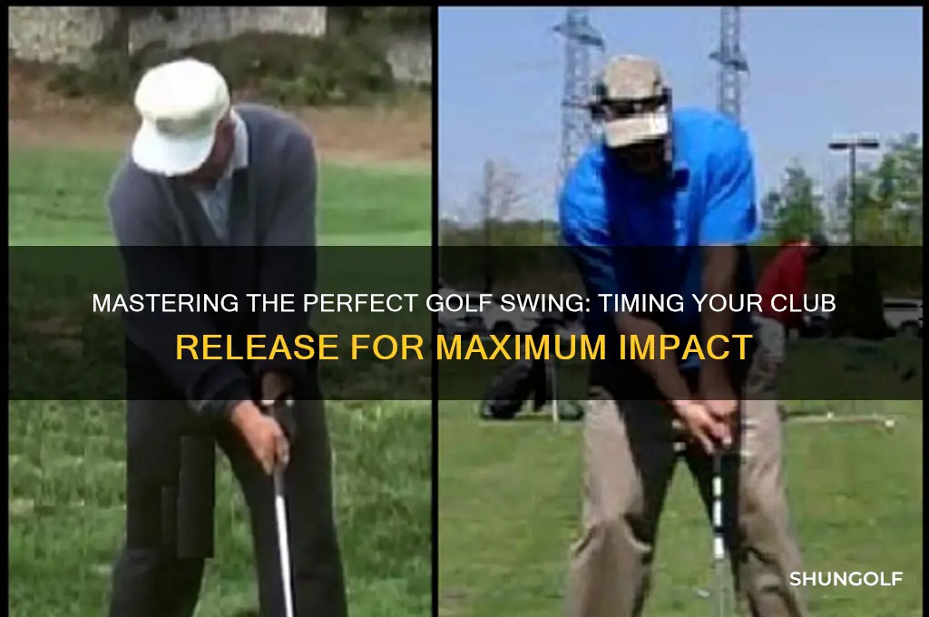 how to time release of golf club