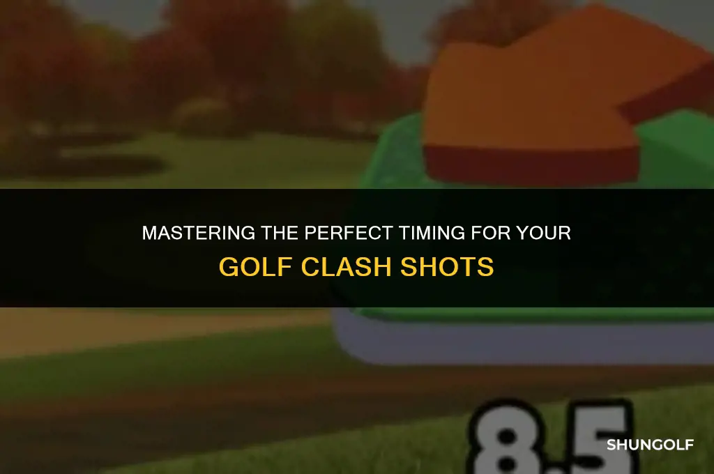 how to time shot in golf clash
