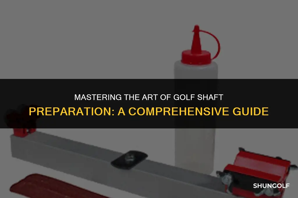 how to tip prep golf shaft