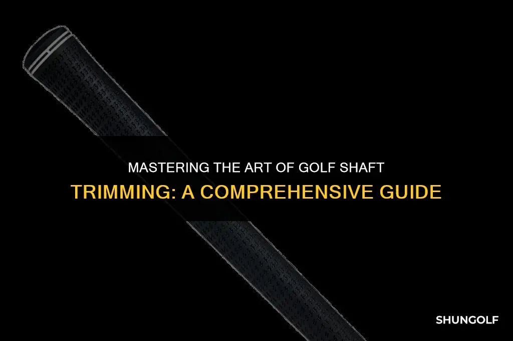 how to tip trim a golf shaft