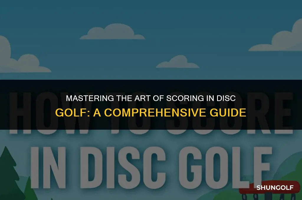 how to total scores in disc golf