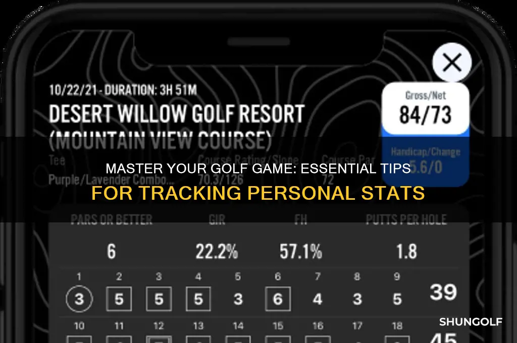 how to track your own golf stats
