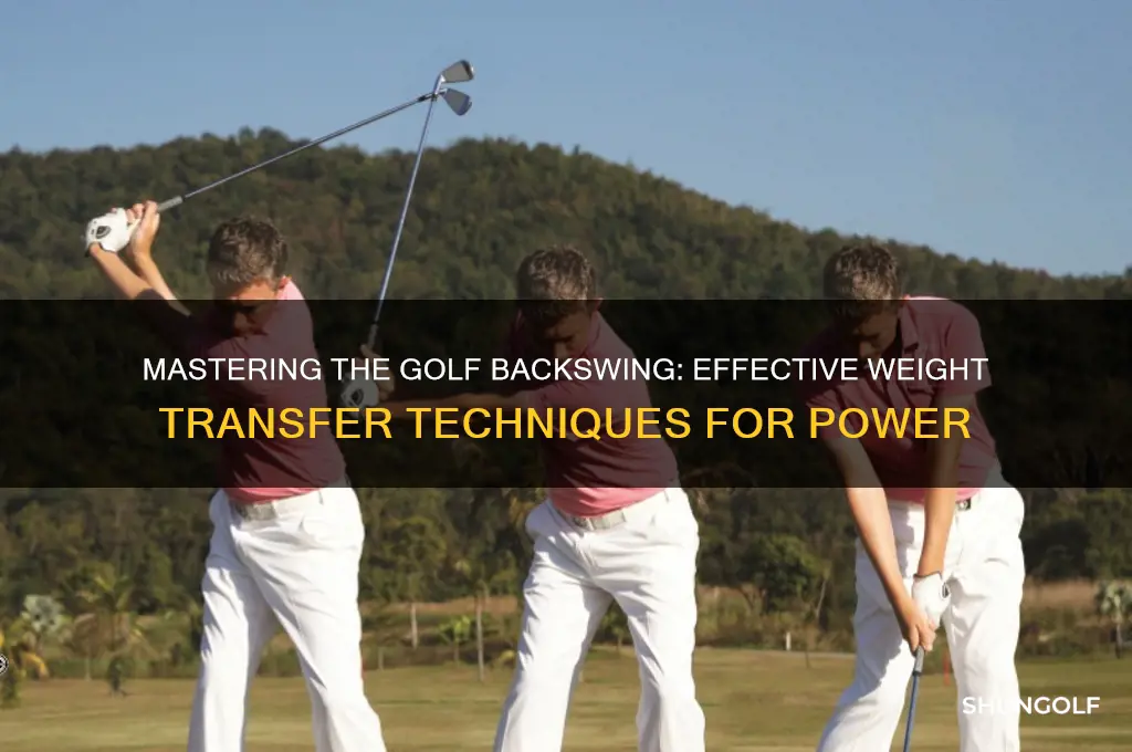 how to transfer weight in golf backswing