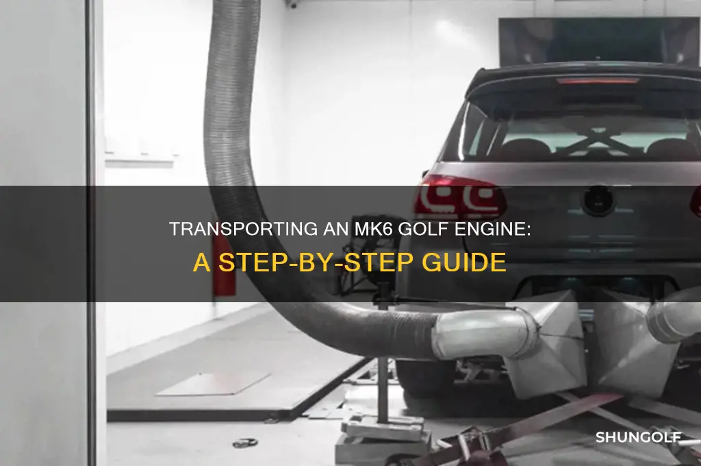 how to transport an engine mk6 golf