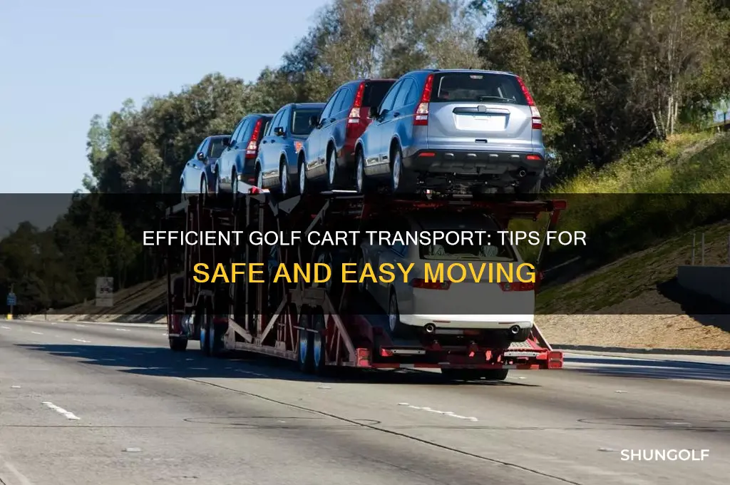 how to transport golf cart