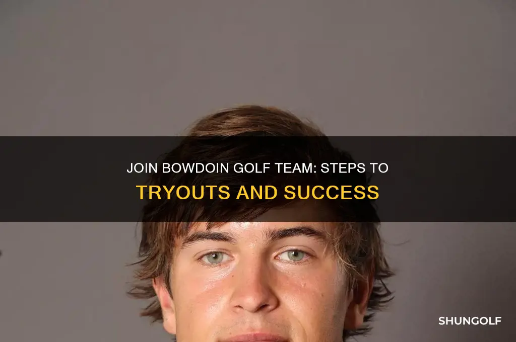 how to try out bowdoin golf team