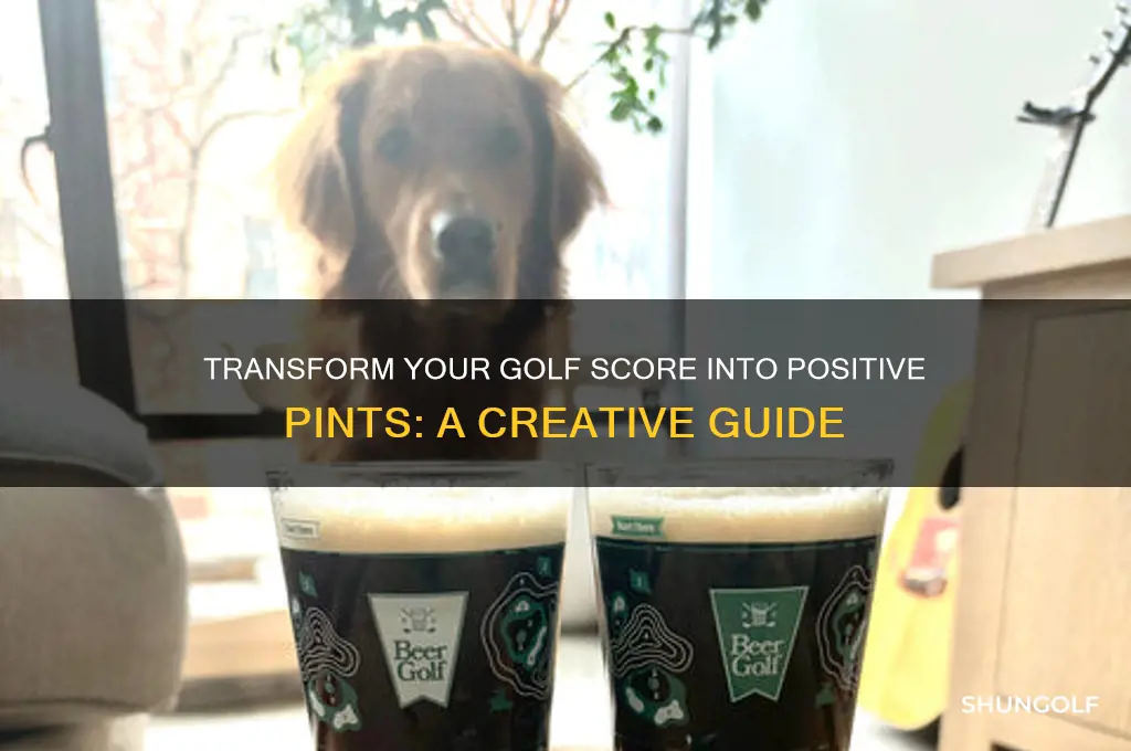 how to turn a golf score intro positive pints