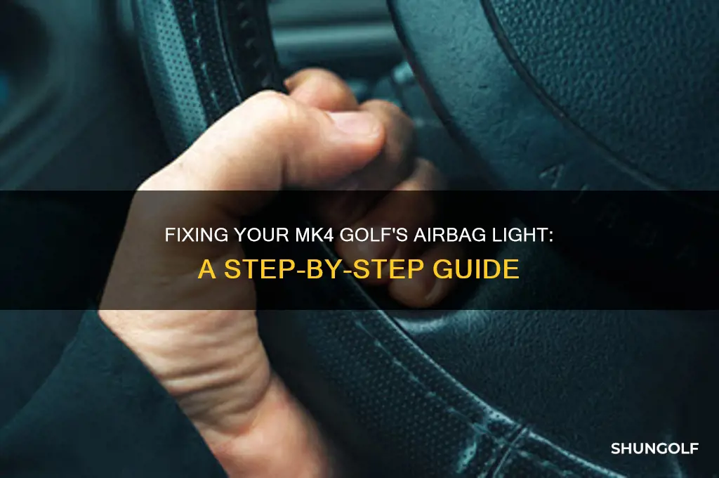 how to turn airbag light off on mk4 golf