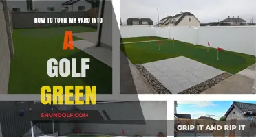 Transform Your Yard into a Lush, Professional-Grade Golf Green