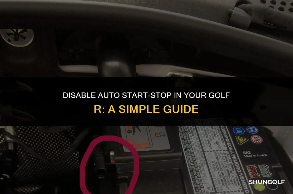 how to turn off auto start stop in golf r