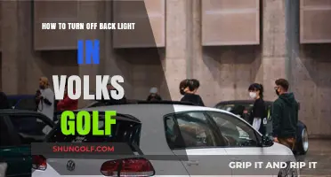 How to Easily Turn Off Back Light in Volkswagen Golf