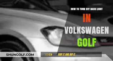 Easy Steps to Disable Volkswagen Golf's Back Light Feature