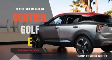Easy Steps to Disable Climate Control in Your Golf E