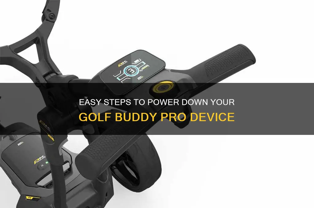 how to turn off golf buddy pro