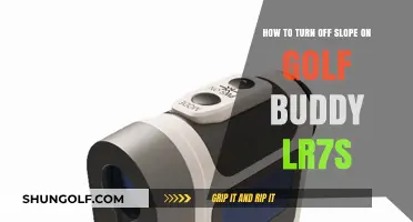 Master Your Golf Buddy LR7S: Steps to Disable Slope Feature