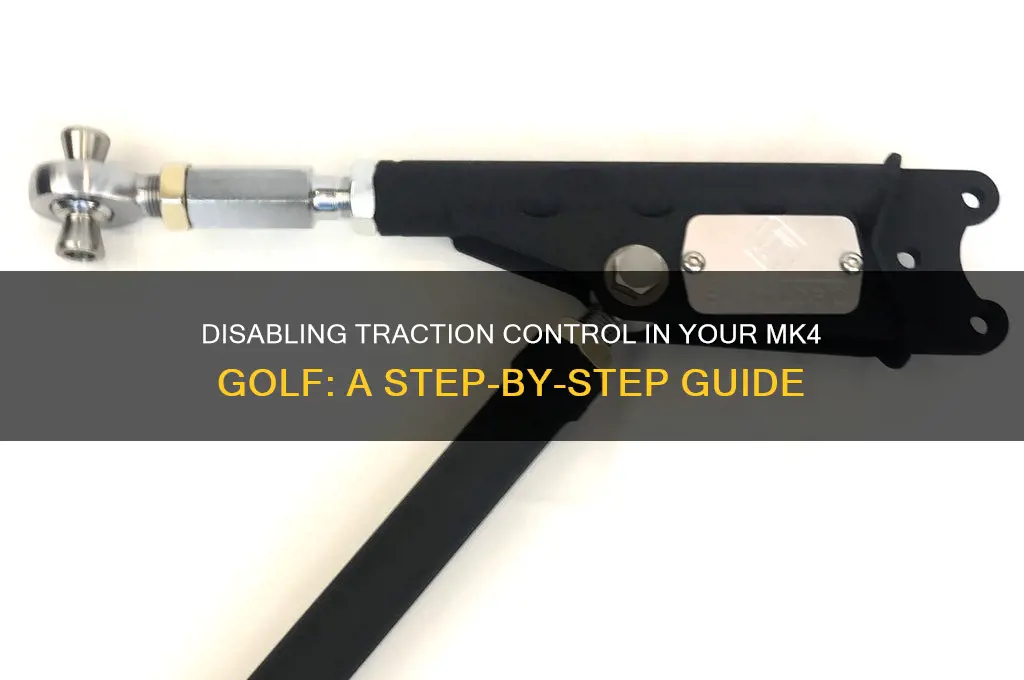 how to turn off traction control mk4 golf
