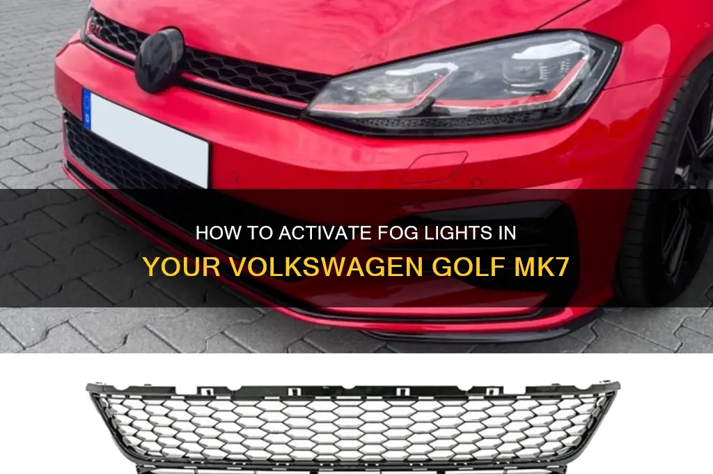 how to turn on fog lights golf mk7