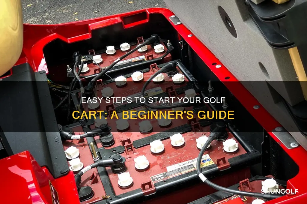 how to turn on golf cart