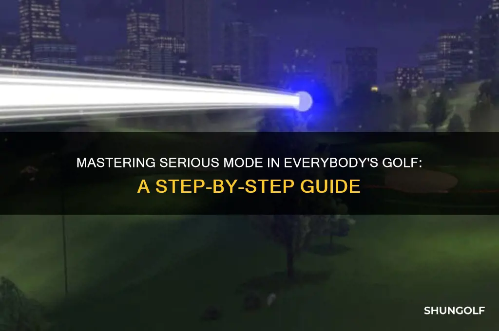 how to turn on serious mode everybody