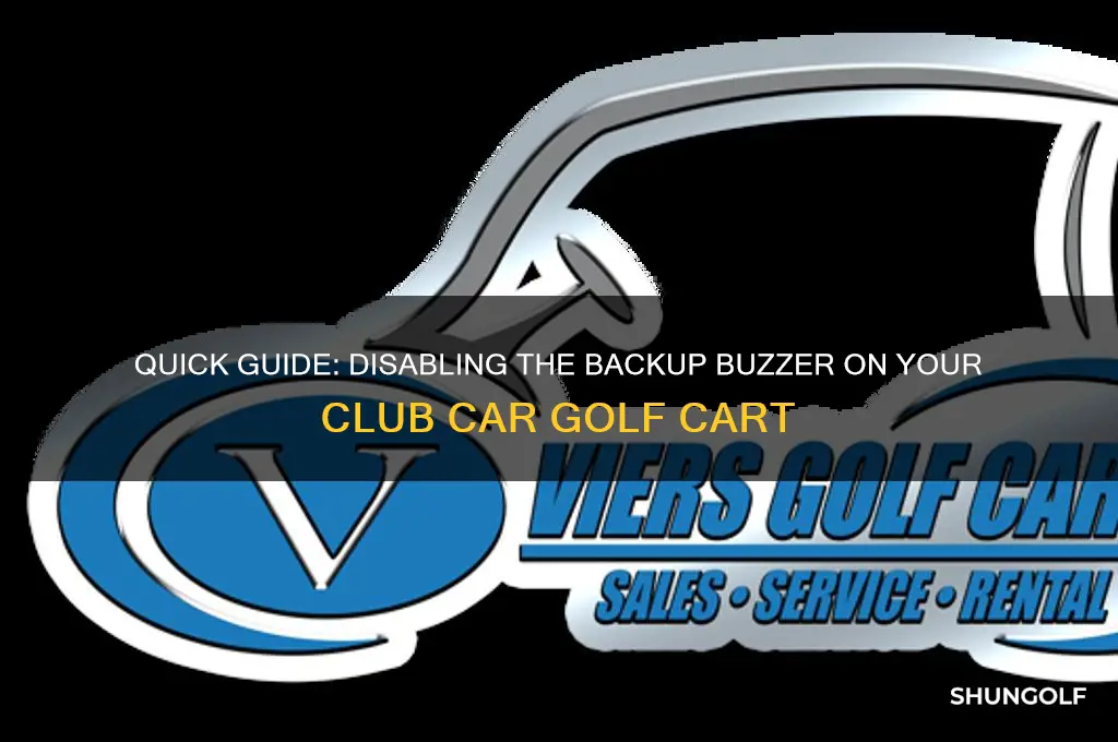 how to unhook back-up buzzer on club car golf cart