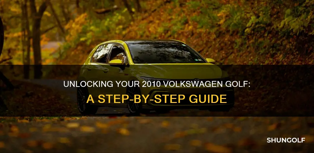 how to unlock 2010 volkswagen golf