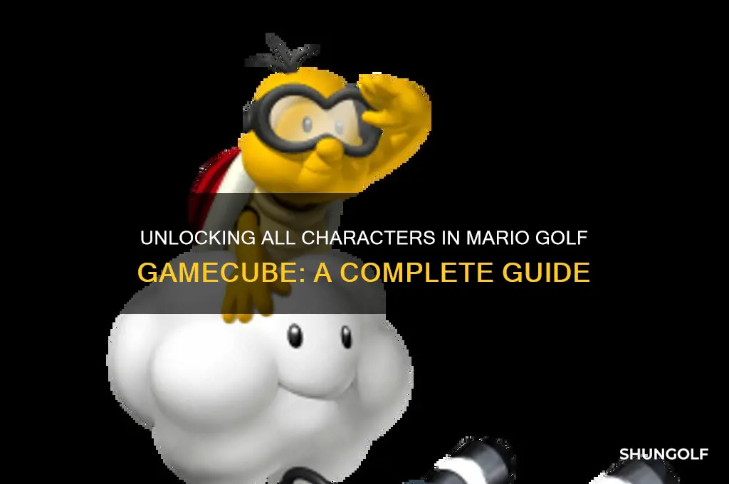 how to unlock all characters in mario golf gamecube