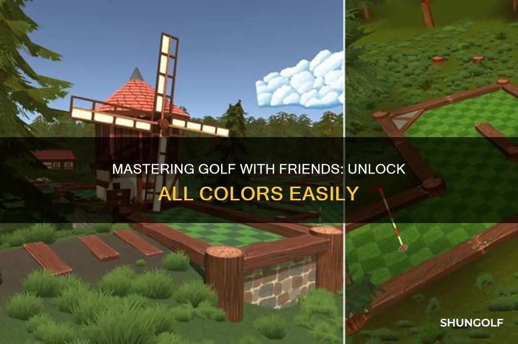 how to unlock all colors on golf with friends