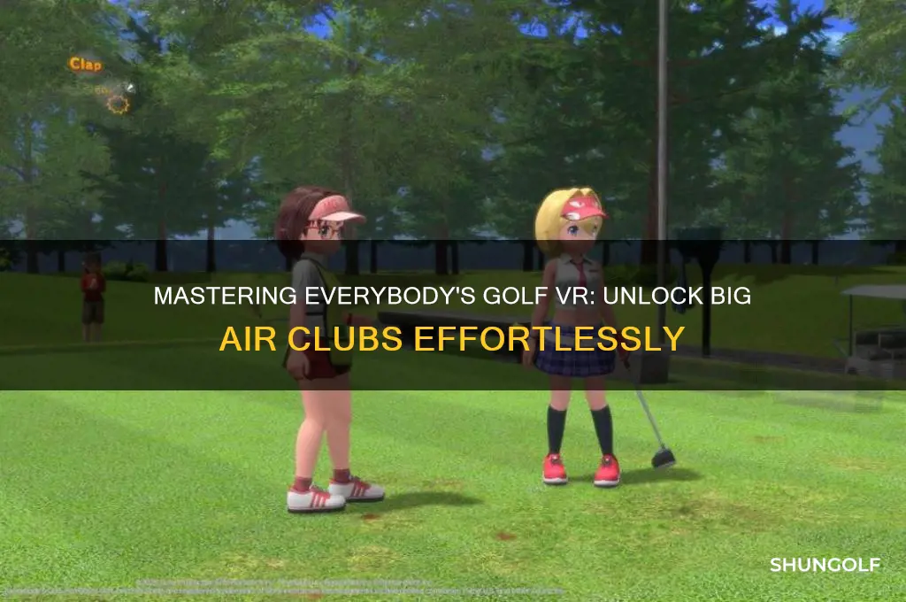 how to unlock big air clubs in everybody
