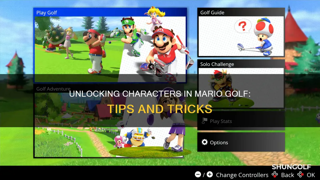 how to unlock characters mario golf