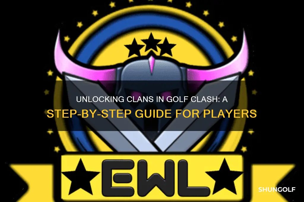 how to unlock clans in golf clash