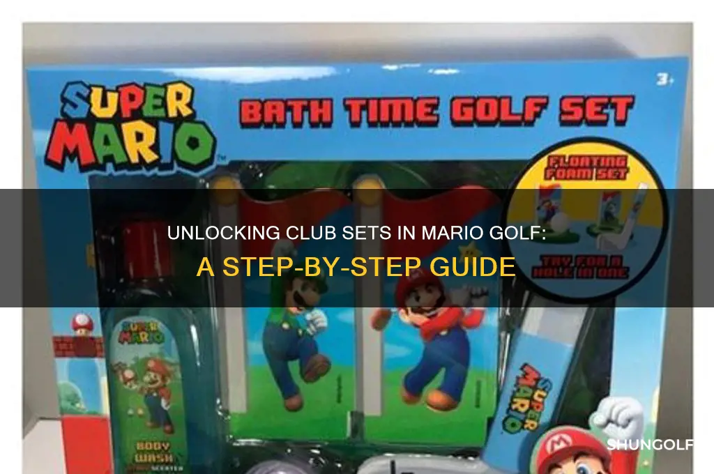 how to unlock club sets mario golf