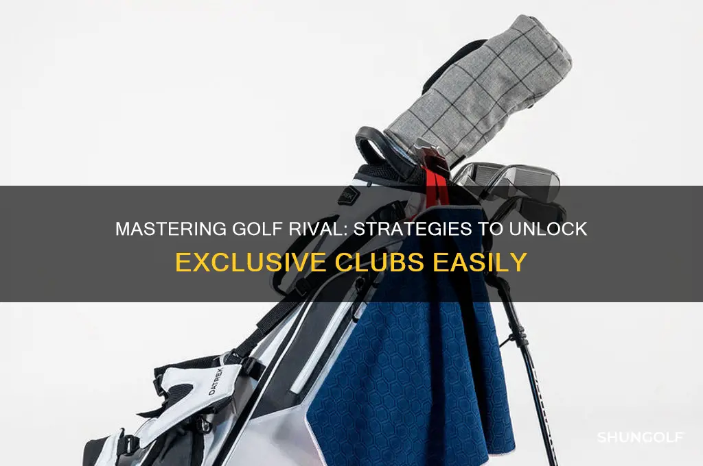 how to unlock clubs in golf rival